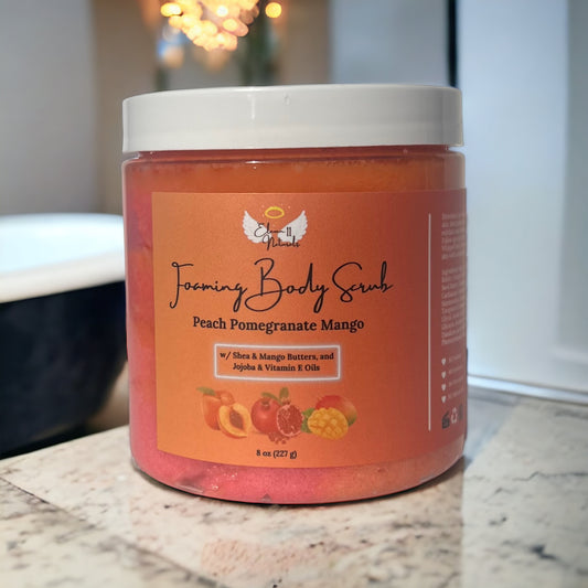 Peach Pomegranate Mango Foaming Body Scrub