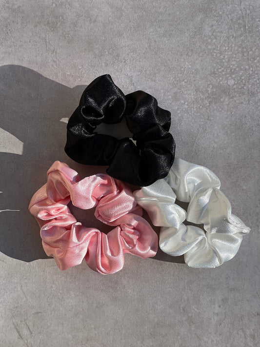 Satin Scrunchies Set